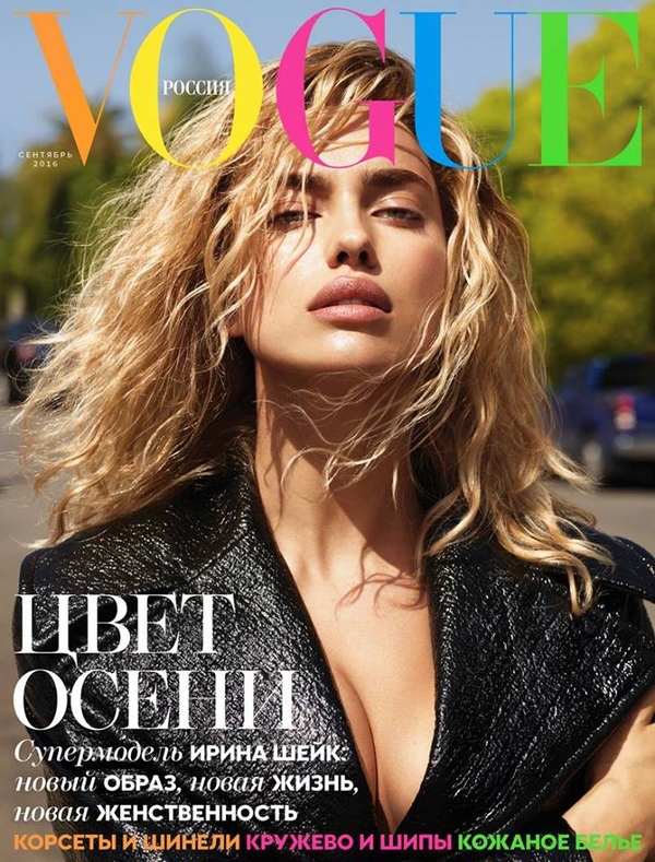 Ирина Шейк примерила образ блондинки в новом фотосете для Vogue