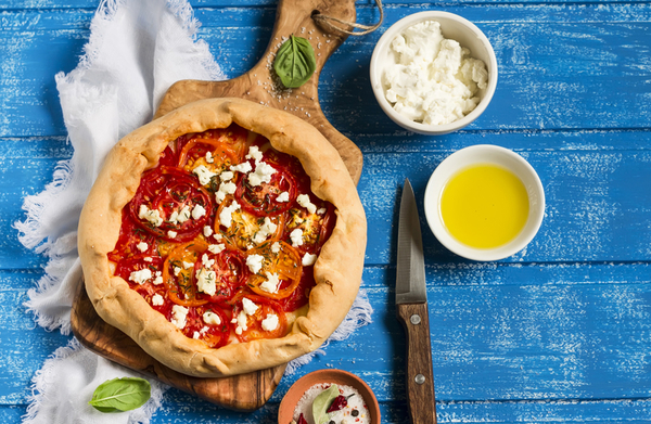 Как приготовить галету с помидорами и сыром