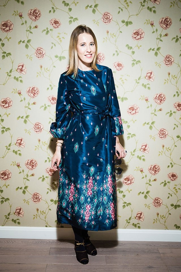 Ксения Собчак вновь надела платье-вышиванку