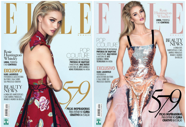 Роузи Хантингтон-Уайтли попала на обложку бразильского Elle