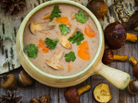 Крем-суп из белых грибов