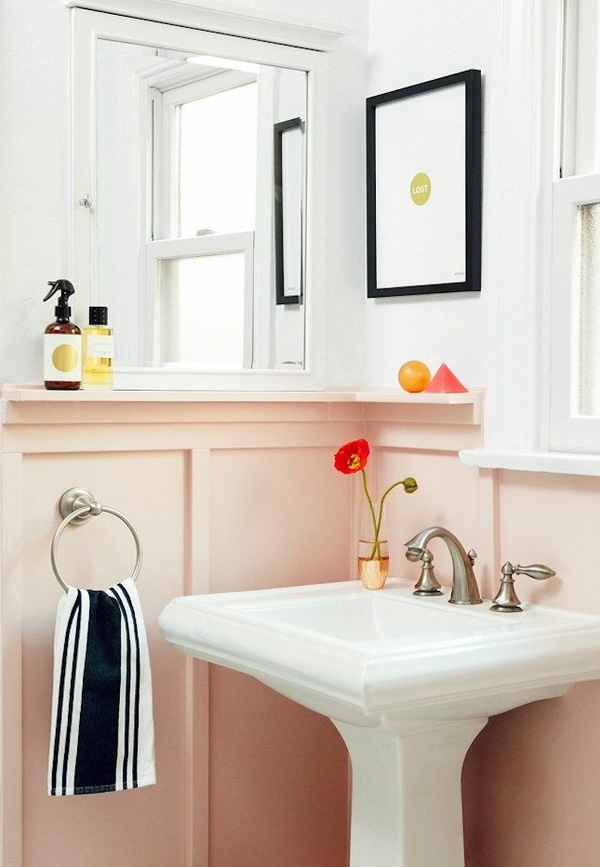 Ванная в розовых оттенках: десять идей для вдохновения