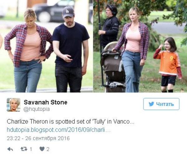 Шарлиз Терон набрала 16 килограммов ради съемок