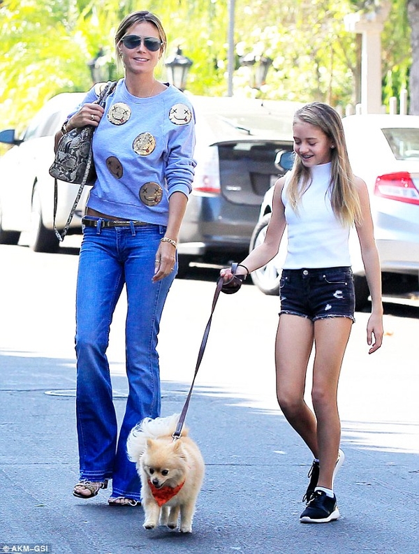 Дочь Хайди Клум похожа на маму как две капли воды