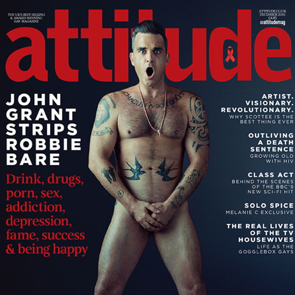 Робби Уильямс обнажился для обложки Attitude