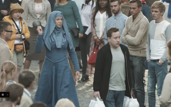 Звезды сериала Игра престолов снялись в рекламном ролике в Киеве