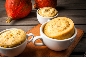 Как приготовить тыквенный пирог в микроволновке