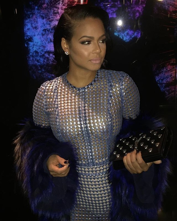 Кристина Милиан вышла в свет в прозрачном наряде