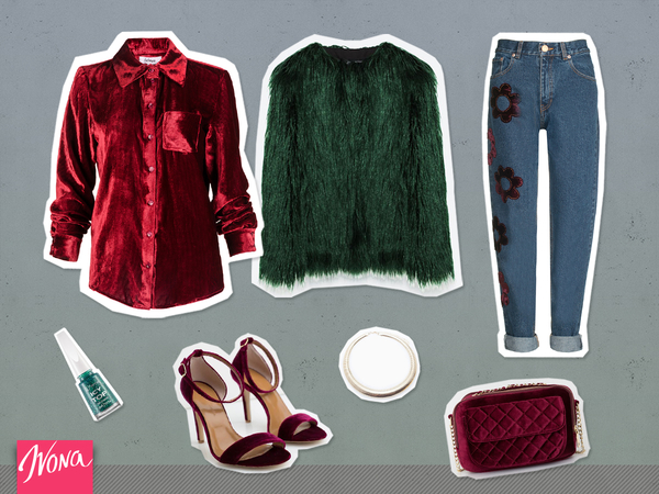 Вещь недели: три образа с бархатной рубашкой