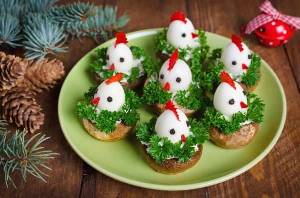 Новогодние блюда в виде петуха: ТОП-5 рецептов