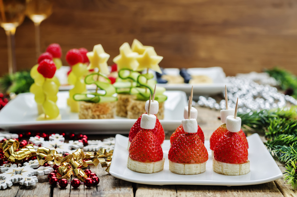 Как сделать Санта-Клауса из клубники