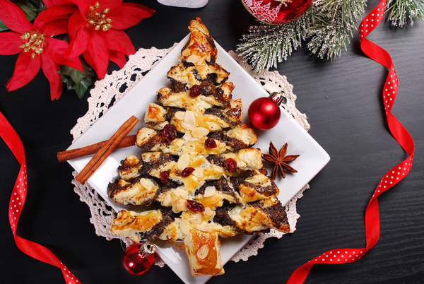 Как приготовить пирог в виде новогодней елочки