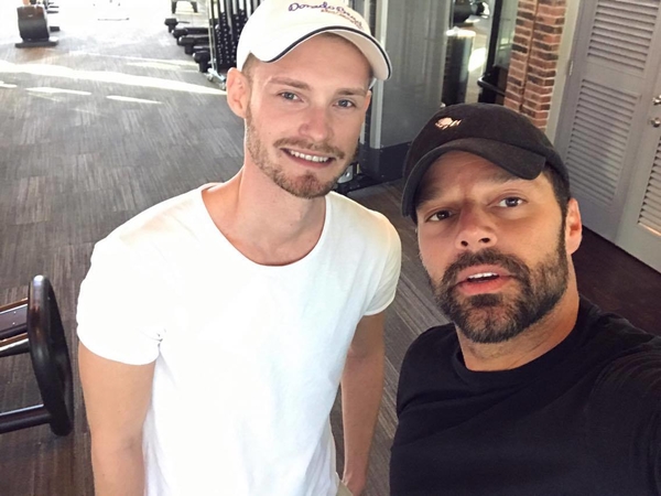 Известный украинский певец встретил Рики Мартина в спортзале