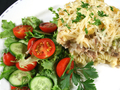 Запеканка из макарон и тунца