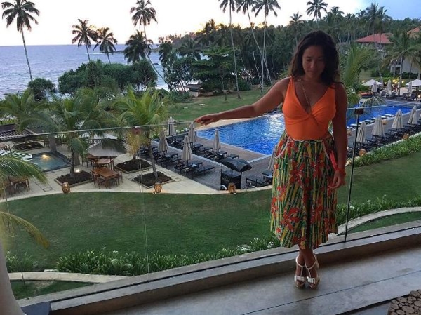 Наталка Карпа с мужем наслаждается отдыхом на Шри-Ланке