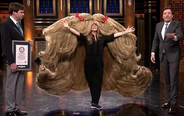 Дрю Бэрримор побила три рекорда Гиннесса