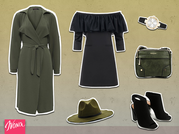 Вещь недели: три образа с платьем с открытыми плечами