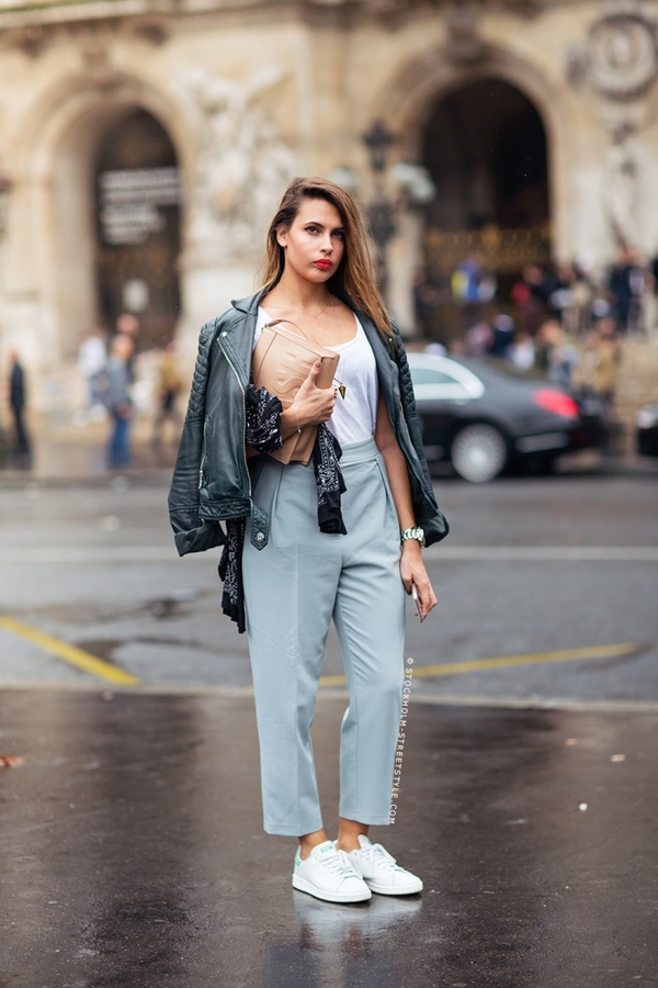 Стильные образы с кожаной курткой