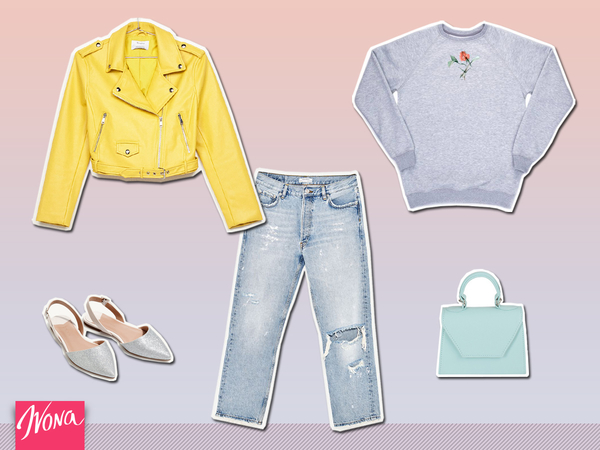 Вещь недели: три образа со свитшотом