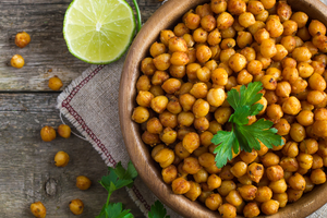 Как приготовить жареный горох нут