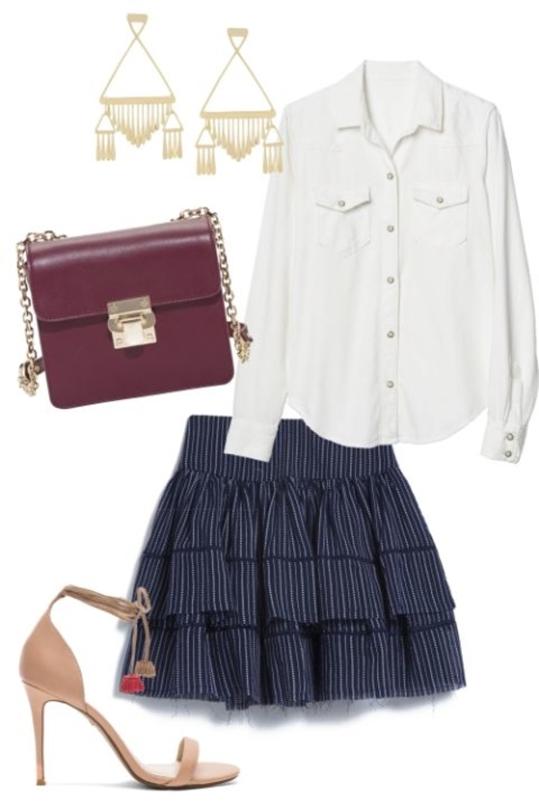 Белый деним: готовые комплекты на каждый день