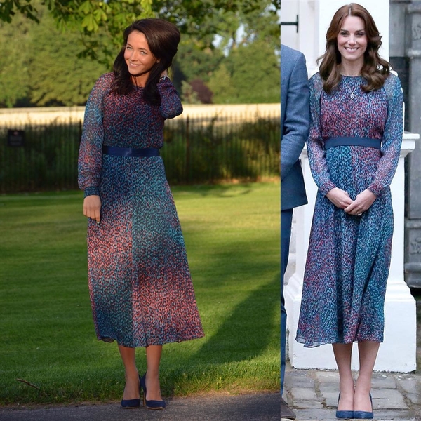Бюджетная версия: девушка копирует наряды Кейт Миддлтон