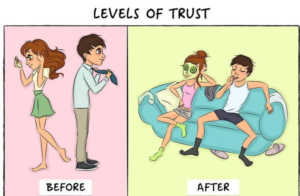 Жизнь после свадьбы в забавных картинках