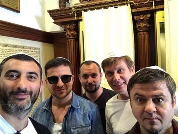 Квартал 95 в Израиле: флаг Украины от фанатов и встреча с Патриархом