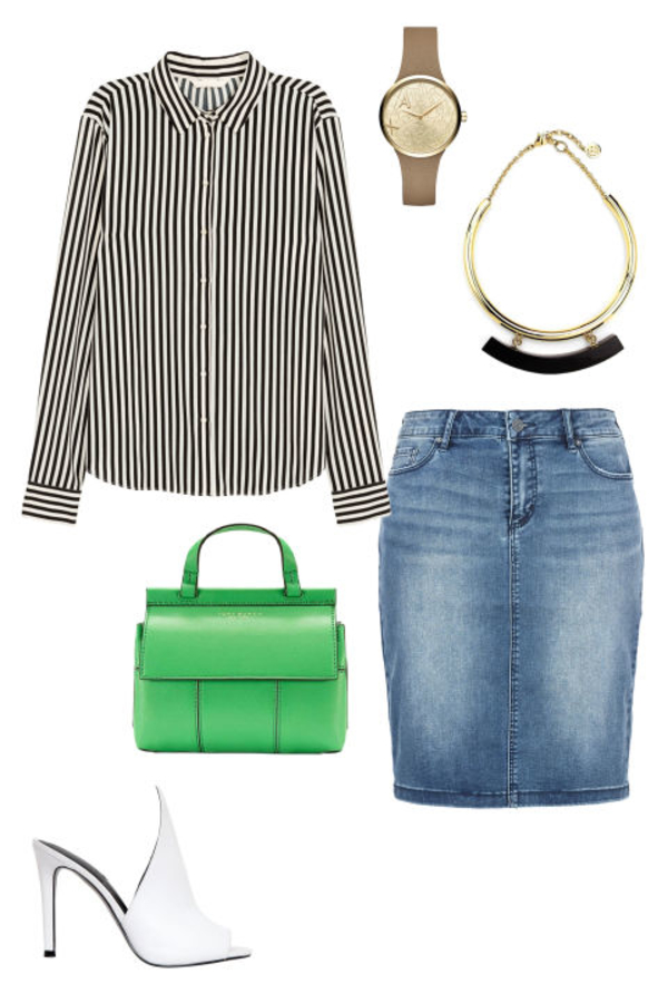 Как носить деним на работу