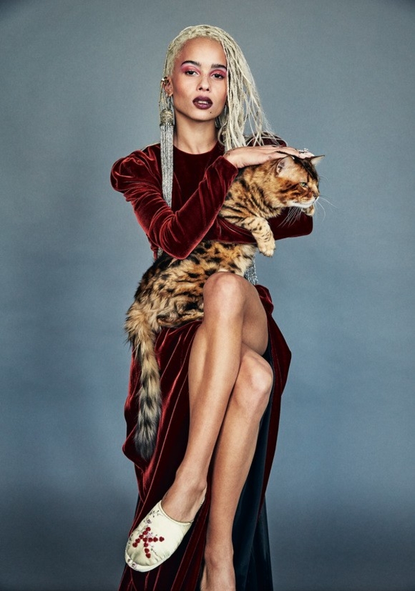 Влюбленная в природу: Зои Кравиц появилась на страницах Allure