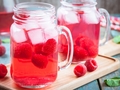 Малиновый лимонад с имбирем