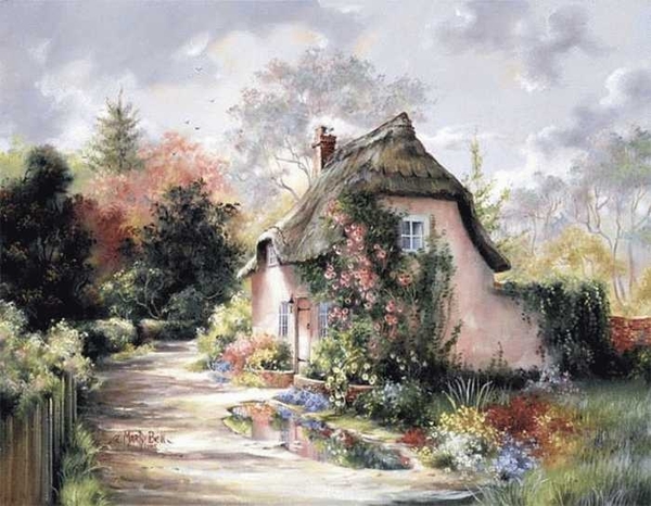 Сказочные домики Марти Белл: волшебные картины