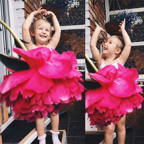 Маленькая звезда Instagram: мама одевает дочку в "платья" из цветов, фруктов и овощей