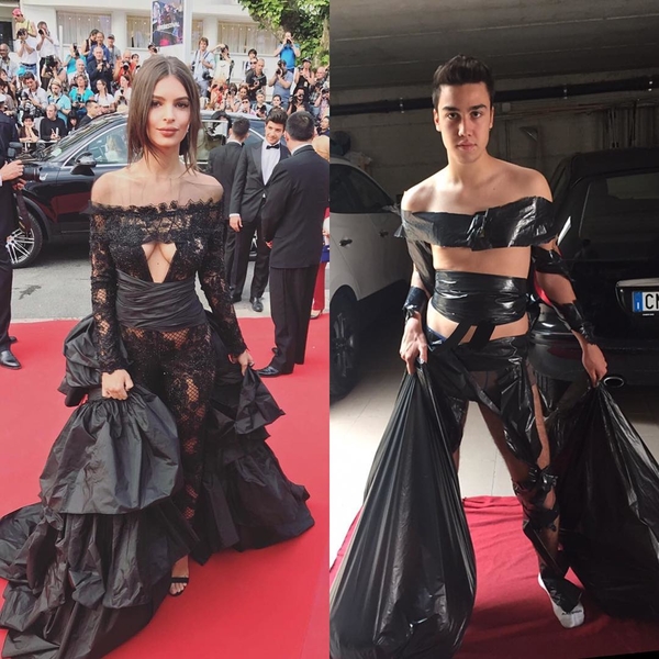 Эконом-вариант: пародии на звездные наряды из туалетной бумаги и хлеба