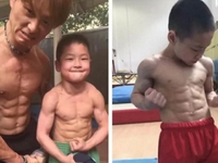 Мальчик из Китая поразил мир мускулистым телом