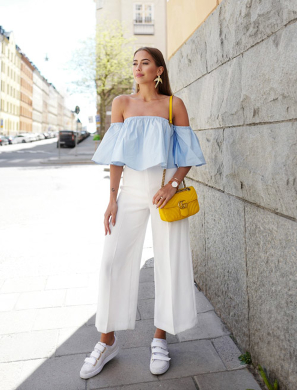 Летнее настроение: стильные образы с кроп-топами