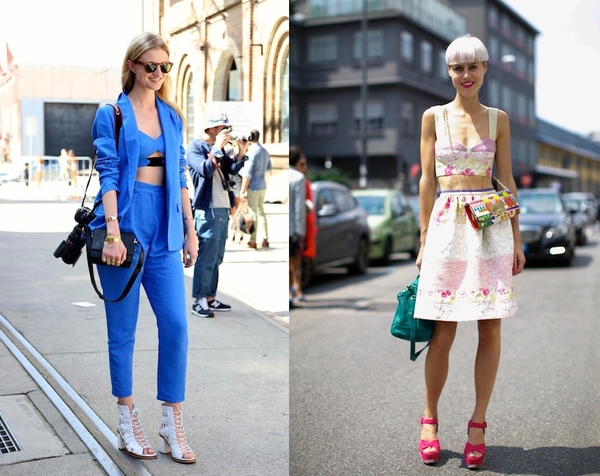 Летнее настроение: стильные образы с кроп-топами