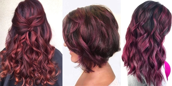 Тренд осеннего сезона — волосы цвета бургунди