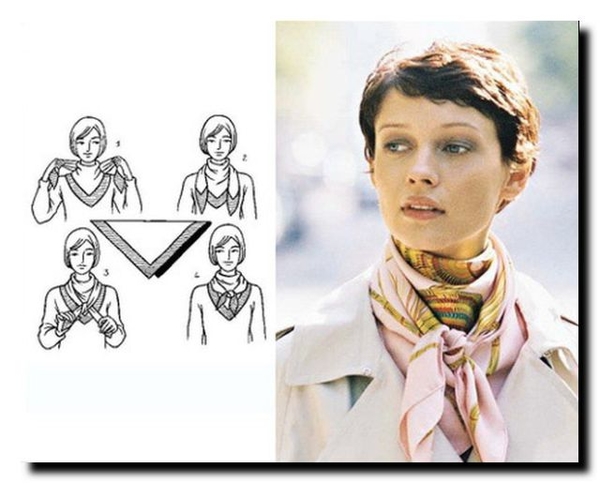Как красиво завязать платок на шее: ТОП-3 стильные идеи