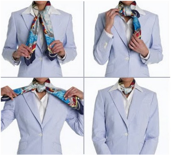 Как красиво завязать платок на шее: ТОП-3 стильные идеи