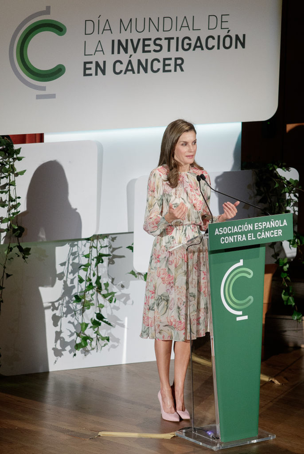 Королева Испании Летиция вышла в свет в платье Zara