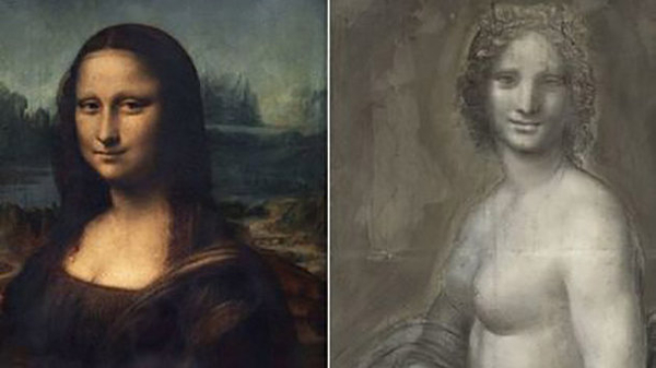 Обнаженная Мона Лиза: найден эскиз Леонардо Да Винчи