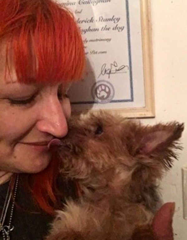 Счастливый брак: в Англии женщина вышла замуж за собаку