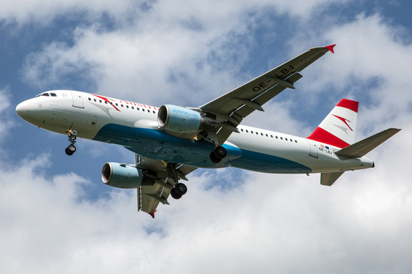 Зимой Austrian Airlines будут выполнять 25 еженедельных рейсов в Украину