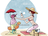 Французская художница создала серию смешных картинок о материнстве