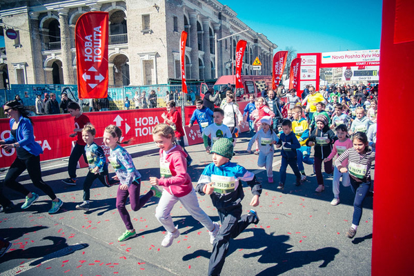 Открыта регистрация на детский забег во время 8th Nova Poshta Kyiv Half Marathon