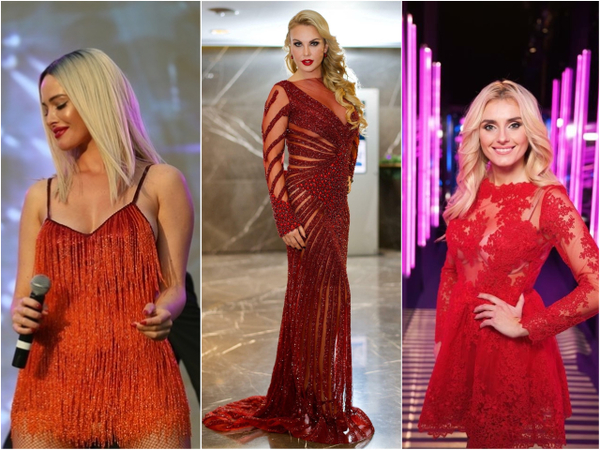 Ladies in red: кто одевает Дашу Астафьеву, Камалию и Ирину Федишин?