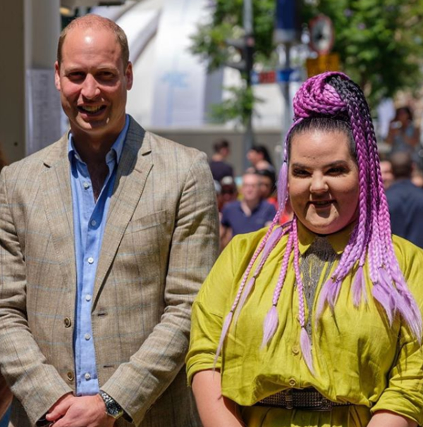 Победительница "Евровидения" повеселилась с принцем Уильямом