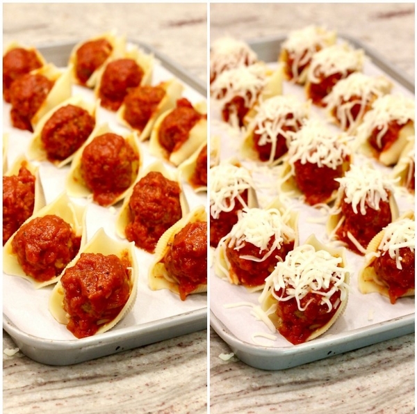 Оригинальный рецепт: паста, фаршированная сыром и фрикадельками