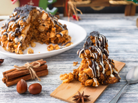 Быстрый торт “Муравейник” без выпечки за 20 минут